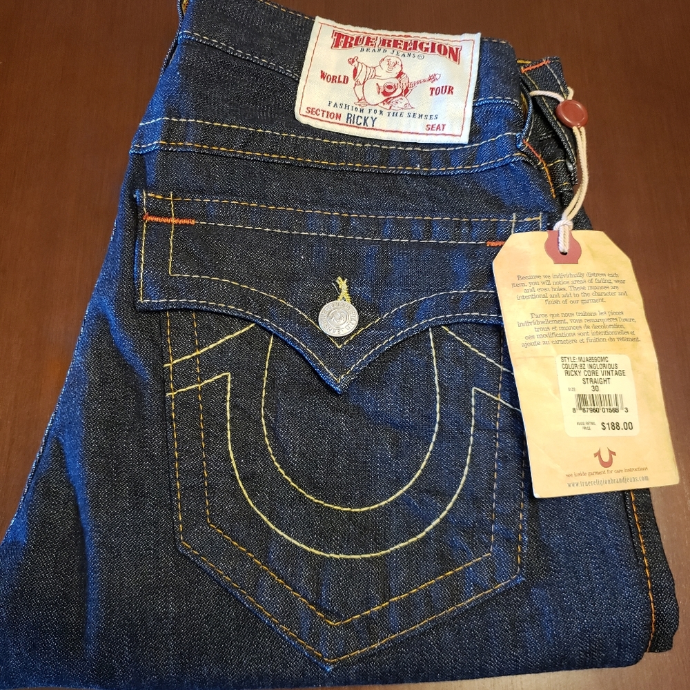 True Religion Ricky 30x36 New with Tags